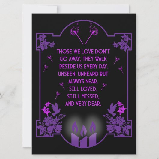 Bericht voor condoleanceondersteuning (Voorkant)