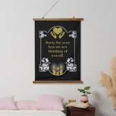 Bericht voor condoleanceondersteuning hangend wandkleed (Slaapkamer)