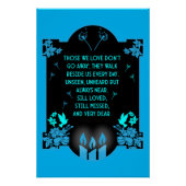 Bericht voor condoleanceondersteuning perfect poster (Voorkant)