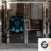 Bericht voor condoleanceondersteuning raamsticker (Kantoordeur)