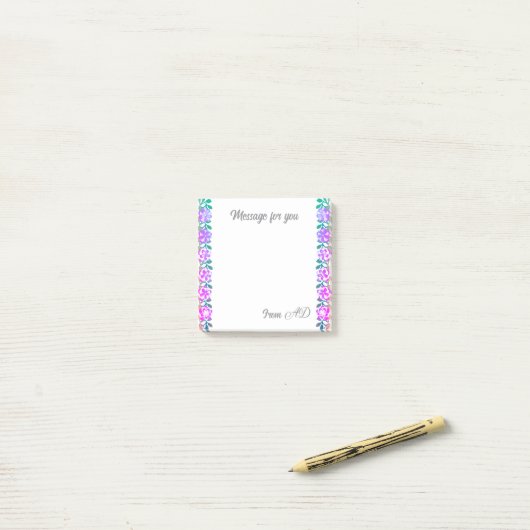 Bericht voor je Post-it Notes (Op bureau)