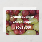 Bericht voor kleindochter briefkaart (Voorkant / Achterkant)