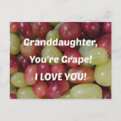 Bericht voor kleindochter briefkaart (Voorkant)