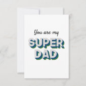  bericht voor Superdad Bedankkaart (Voorkant)