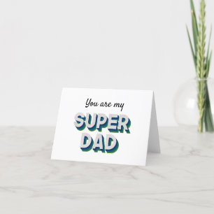  bericht voor Superdad Hartelijk dank Bedankkaart