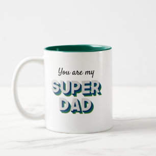 bericht voor Superdad Tweekleurige Koffiemok
