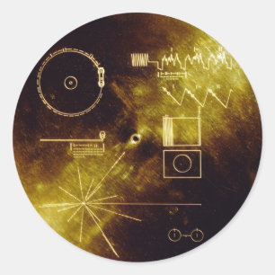Bericht "Voyager" Ronde Sticker