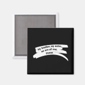 Bericht Vrede wissen Magneet (Voorkant / Achterkant)