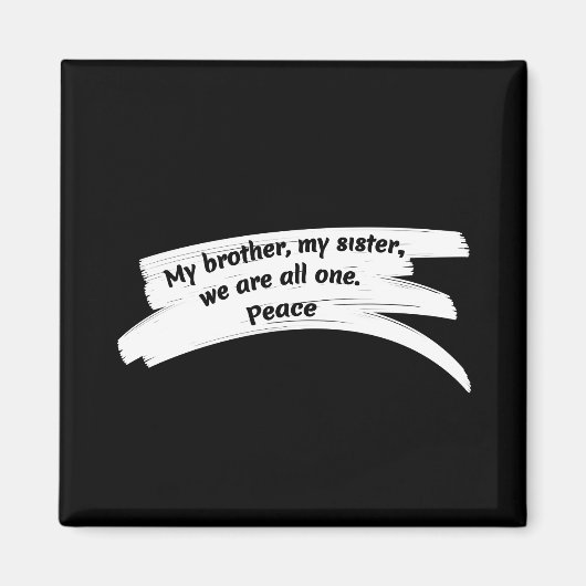 Bericht Vrede wissen Magneet (Voorkant)