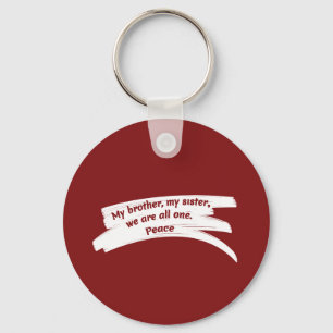 Bericht Vrede wissen Sleutelhanger