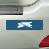 Bericht Vrede wissen verven lijn Bumpersticker (Op auto)