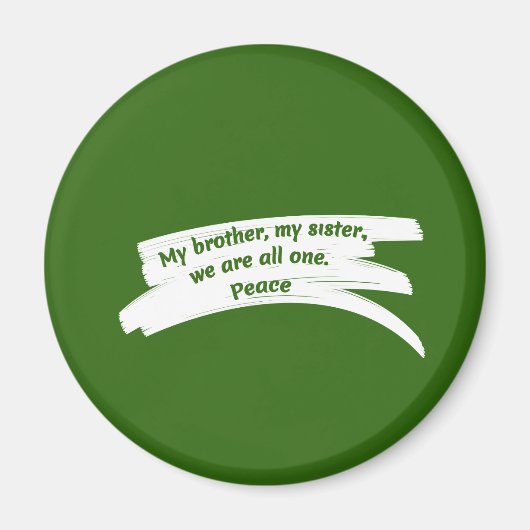 Bericht Vrede wissen verven lijn Magneet (Voorkant)