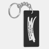 Bericht Vrede wissen verven lijn Sleutelhanger (Voorkant Links)