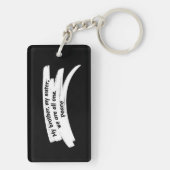 Bericht Vrede wissen verven lijn Sleutelhanger (achterkant)