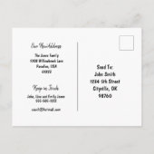 Bericht "We wijzigen ons adres" Aanpassen Aankondigingskaart (Achterkant)