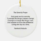 Bericht "Wit-witherstelgebed reinigen en zuigen" Keramisch Ornament (Achterkant)