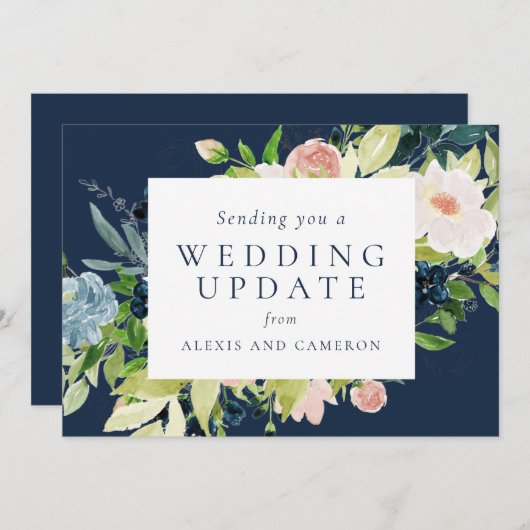 Berichten actualiseren marinekaart veranderen datu save the date (Voorkant / Achterkant)