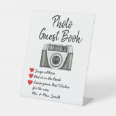 Berichten Bang Bang van de gasten Reclamebord Met Voetstuk (Voorkant)