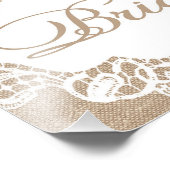 Berichten - Burlap & Lace - Bride - Foto Afdruk (Hoek)