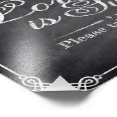 Berichten - Chalkboard - Love is Sweet - Foto Afdruk (Hoek)