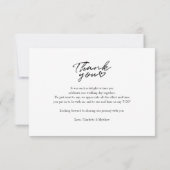 Berichten Dag Foto met handschrift Hartelijk dank Notitiekaartje (Achterkant)