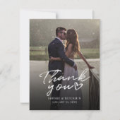 Berichten Dag Foto met handschrift Hartelijk dank Notitiekaartje (Voorkant)