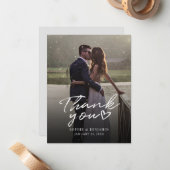 Berichten Dag Foto met handschrift Hartelijk dank Notitiekaartje (Voorkant / Achterkant in situ)