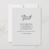 Berichten Dag Foto met handschrift Hartelijk dank Notitiekaartje (Achterkant)