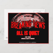 Berichten doorbreken!!! Alles is stil Briefkaart (Voorkant / Achterkant)