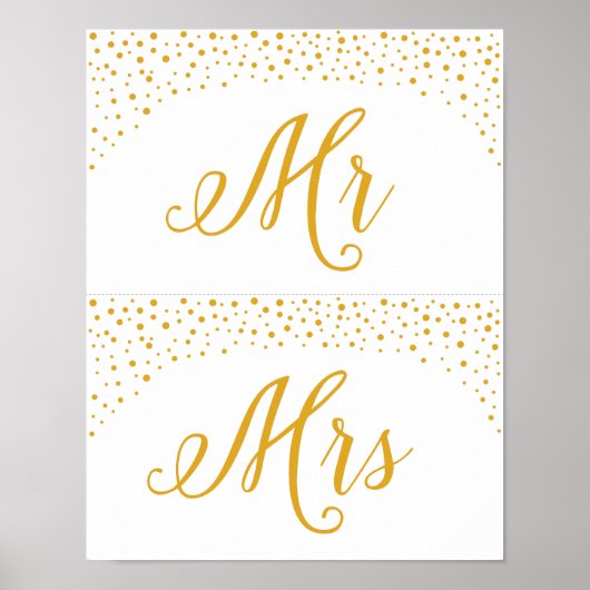 Berichten - DY Bridal Chairs Confetti Sign Poster (Voorkant)