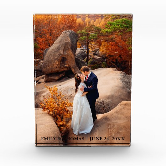 Berichten en groepsfoto's Blokdatum Fotoblokken (Voorkant)