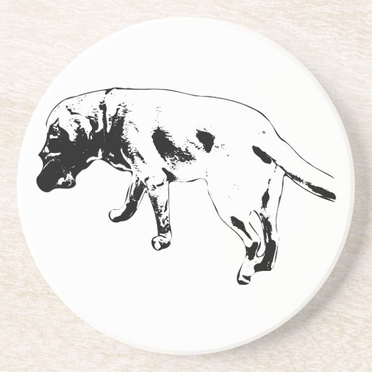 Berichten en verhalen zandsteen onderzetter (Voorkant)