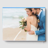 Berichten Foto Blauwe Zeevaart Elegant Wedding Gastenboek (Achterkant)