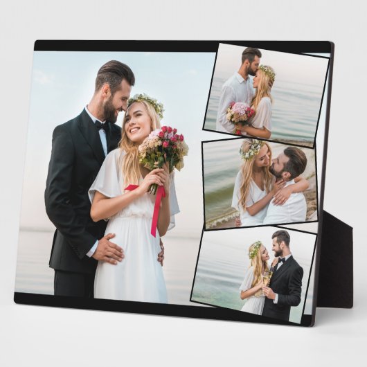 Berichten foto-collage met verticale ZigZag Fotoplaat (Zijkant)