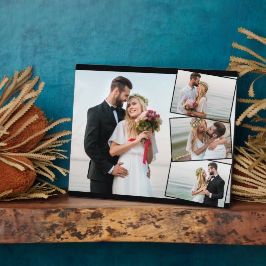 Berichten foto-collage met verticale ZigZag Fotoplaat (Zijkant)