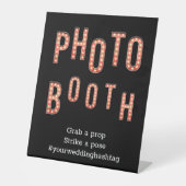 Berichten foto-ingang reclamebord met voetstuk (Voorkant)