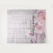 Berichten foto's achtergrond Floral Rustic Wood Wandkleed (Voorkant (horizontaal))