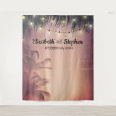 Berichten foto's achtergrond zomer-palmbomen wandkleed (Voorkant)