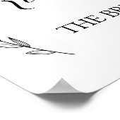 Berichten - Gereserveerd Tafellachen bruiloft Poster (Hoek)