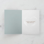 Berichten in een flesje van 59e Jubileum Kaart (Binnen)