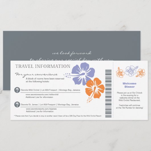 Berichten in een instapkaart kaart (Voorkant / Achterkant)