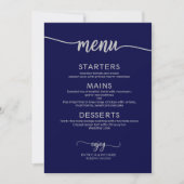 Berichten in het menu Berichten Calligrafie Navy B Kaart (Voorkant)