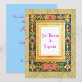 Berichten in middeleeuwse stijl kaart (Voorkant / Achterkant)