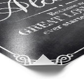 Berichten - krijtbord - Alocohol - Foto Afdruk (Hoek)