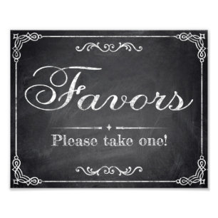 Berichten - krijtbord - Favors - Foto Afdruk