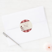 Berichten met bruiloft opslaan Datum ticker Ronde Sticker (Envelop)
