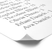 Berichten met een alfabetische spreiding Boho Flor Poster (Hoek)