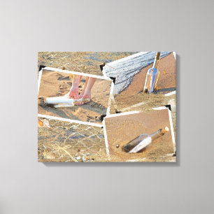 Berichten met een fles canvas afdruk