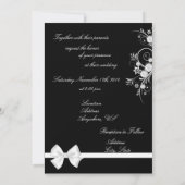 Berichten met een zwart-wit harthuwelijk Foto-uitn Kaart (Achterkant)