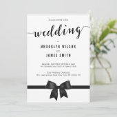 Berichten met een zwart-wit huwelijk kaart (Staand voorkant)